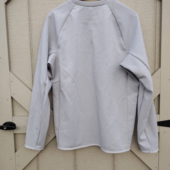 Lululemon Gridliner Fleece Crew Heathered Dove Grey Size Large - Picture 4 of 10